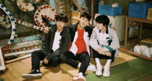 "Screenshot from Weak Hero Class 1 showing the three boys during their happier times, capturing the brief moment of genuine friendship before tragedy would tear them apart forever. Source: Weak Hero Class 1, Wavve/Netflix"